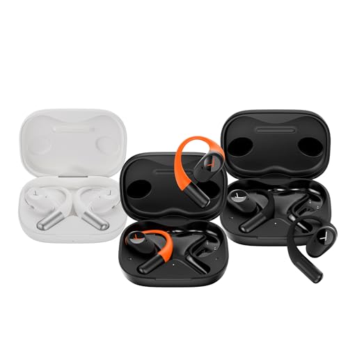 beyerdynamic AMIRON 200 True Wireless Bluetooth Earbuds w/Ear Hooks. Running, Biking, Sport, Fitness Open Headphones with 36Hrs Playtime. IP54 Weather Resistant Earphones, Lightweight. Black w/Orange - color: Sport