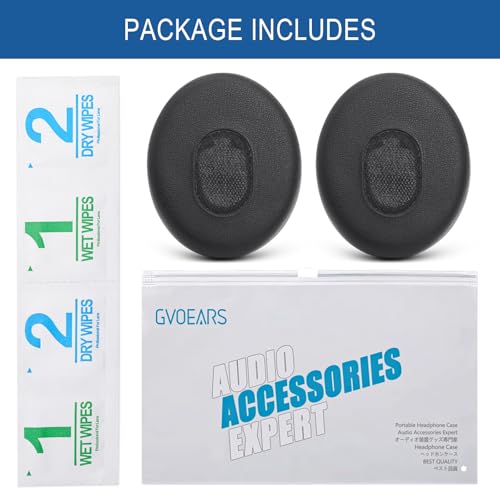 Ear Pads Replacement for Bose QuietComfort 3 On-Ear Headphones | Earpads Cushions for Bose QC3 OE1 with Memory Foam Protein Leather (Black)