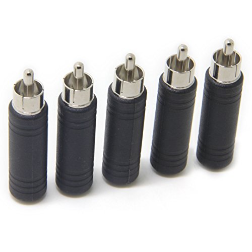 Ancable 4-Pack 1/4 Inch 6.35mm TS Female to RCA Male Adaptor