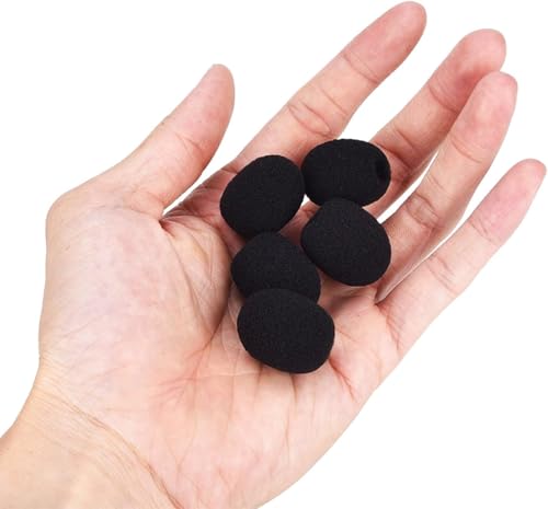 10 Pcs Parrott B350 Foam Replacement for BlueParrott B450 B550 C400 S450 B250 B350 Headset Windscreen Mic Cover Windscreens and Pop Filters,Accessories(Black)