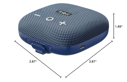 Tribit StormBox Micro 2 Portable Bluetooth Speaker, 10W, 12H Playtime | Bike Speaker, IP67 Waterproof, BT5.3, XBass, Wireless, TWS Pairing, Built-in Mic, Outdoor, Camping, Travel, Cycling, Blue
