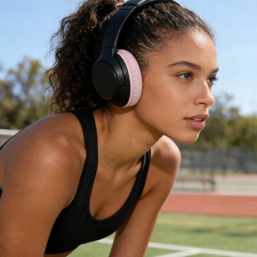 Adhiper Replacement Ear Pads for Sony WH-CH720N, WH-CH710N - Pink | for Sony Headphones Replacement Ear Pads with Protein Leather & High-Density Memory Foam - color: Pink