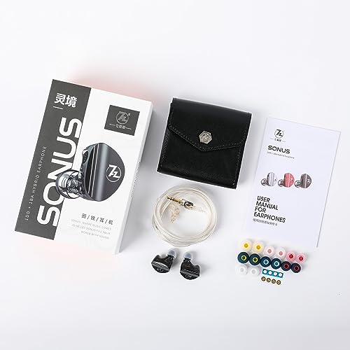 Linsoul 7HZ SONUS 1DD+1BA Dual Driver in Ear Monitor HiFi Wired Earbuds IEM - color: Black