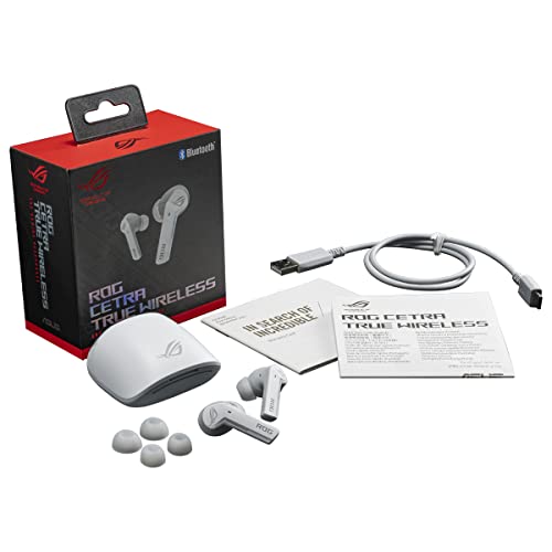 ASUS ROG Cetra True Wireless Gaming Headphones (Moonlight White)