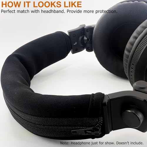 Replacement Headband Cover for Turtle Beach Heaphones,with Zipper | Compatible with Turtle Beach Recon 70 / 200 / 500 & Turtle Beach Stealth 600 / 700 Gen 2 / 700 Gen 3 / Stealth Pro Headphones