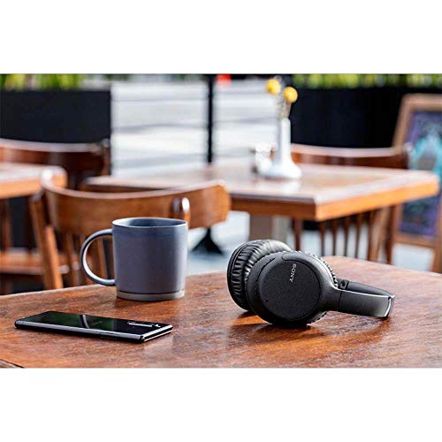 Sony Noise Cancelling Headphones WHCH710N: Wireless Bluetooth Over the Ear Headset with Mic for Phone-Call, Black - color: Black