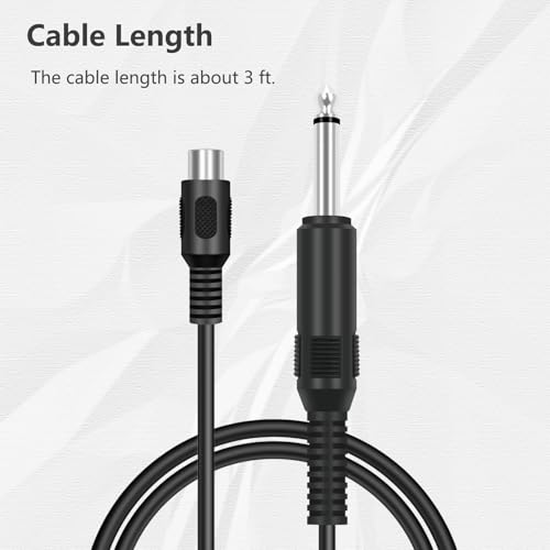 RCA to 6.35mm 1/4 inch, 3FT RCA Female to 6.35mm TS Mono Male Jack Adapter Audio Cable for Speaker Mixer Amplifier TV AV Receiver Guitar