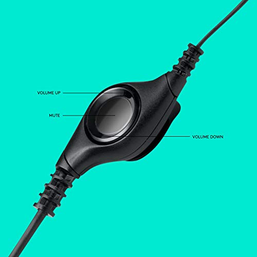 Logitech USB Headset Bundle | For Calls, Meetings & Communication | Includes Microphone + Microfiber Cloth
