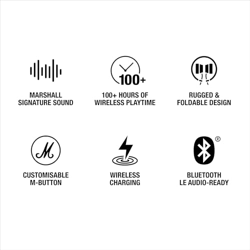 Marshall Major V Wireless On-Ear Bluetooth Headphones - 100+ Hr Playtime | Detachable Audio Cable | Microphone for Calls | Lightweight, Foldable Design for Travel - Midnight Blue - color: Midnight Blue