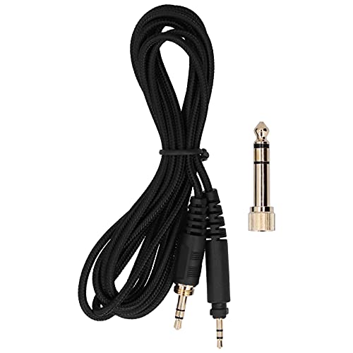 2.5mm to 3.5mm, 2.5mm to 6.35mm Male to Male Headphone Audio Cord Connector for Shure SRH440 SRH840 SRH940 SHP9000 SHP8900 Etc