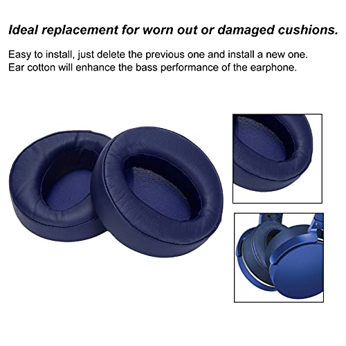 GOWENIC Replacement Ear Pads for MDRXB950BT Headset Headphone Earpads, Red Velour Ear Cushions, Soft Foam Earpad Covers for Over Headphones (Blue) - color: Blue