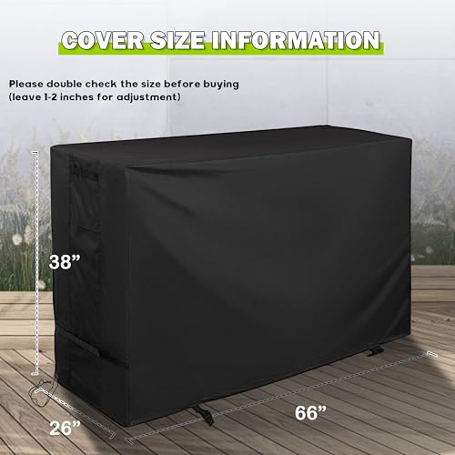 Griddle Cover for Charbroil 28" XL Performance Series 3-Burner Grill, Flat Top Grill Cover for Charbroil 28in Propane Gas Griddle 463258924 All Weather Protective Cover - size: 66"L x 26"D x 38"H