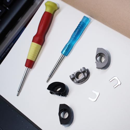 Hinge Swivels + U Shaped Metal Hinge Lock for Sony WH-1000XM4(Silver,Right) | Durable WH-1000XM4 Replacement Parts Accessories Hinge Spins,As Same As OEM Repair Kit Set - color: Silver-Right