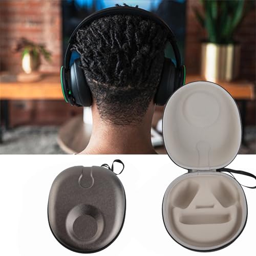 Water Hard Shell Travel Carrying Bag for Headset Case Convenient Storage Bag for Outdoor Activities PUEVApolyester 22 * 21 * 10cm
