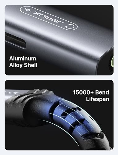 JSAUX USB C Headphone Adapter and Charger, 2-in-1 Type to 3.5mm Audio with PD 60W Fast Charging for iPhone 16 Pro/16 Pro Max/16/16 Plus/15 Pro Max/15 Pro,Samsung S24/S24+/S23/S22/S21,iPad Pro-Red | USB C Headphone Adapter and Charger, 3.5mm Audio with PD
