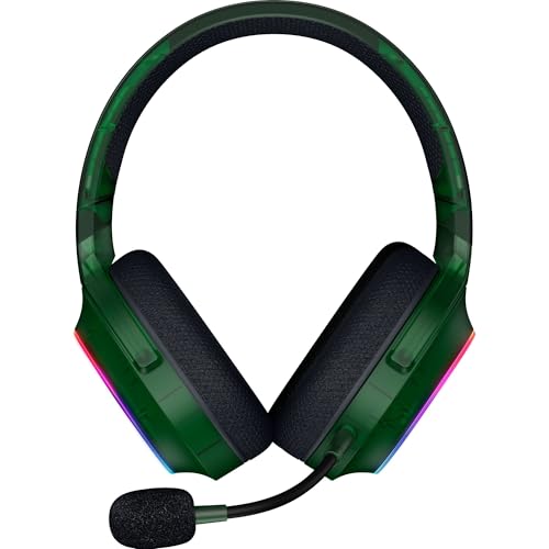 Razer Barracuda X Chroma Wireless Gaming Headset, Phantom Green | 2.4GHz Wireless & Bluetooth, Lightweight, RGB, 40mm Drivers, Cardioid Mic, 70 Hr Battery - color: Phantom Green