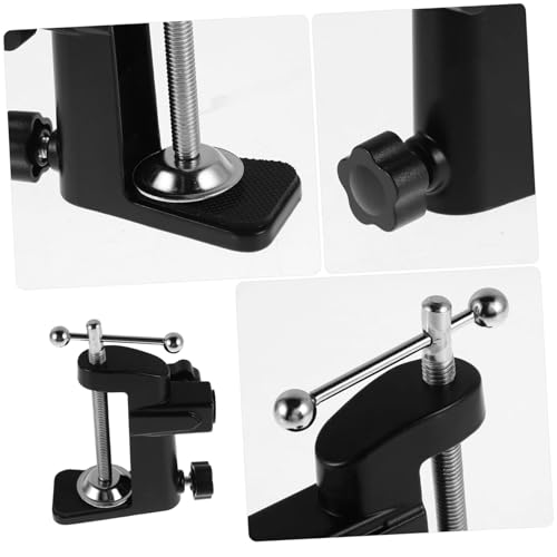 VICASKY Adjustable Mic Arm Desk Mount with Heavy Duty Metal Base Space Saving Holder for Podcasting Streaming and Recording Easy Setup with Broad Compatibility