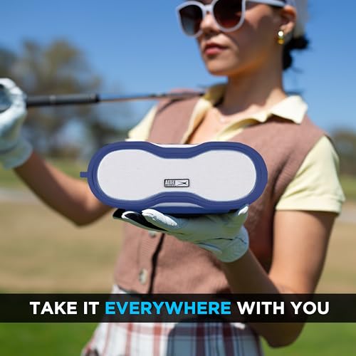 Altec Lansing - Portable Bluetooth Speaker, Waterproof IP67 - color: Periwinkle/White, size: Medium