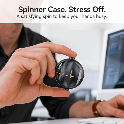 Kinglucky 2-in-1 Wireless Earbuds, in-Ear & Open Ear Clip-On Earbuds Comfortable fit, Bluetooth Headphones 5.4 with Noise Cancelling Mic, Power Swap Charging, Up to 50H, Black - color: Matte Black