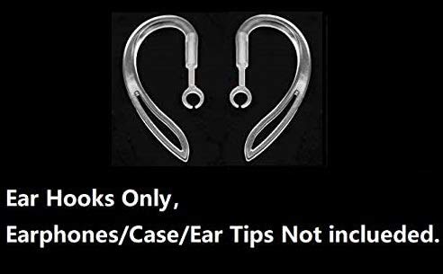 JNSA AirPods Pro Ear Hooks Anti-Slip Anti-Drop Earhooks【Not Fit in The Charging Case】 Compatible with AirPods Pro, Clear - color: Clear