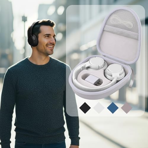 Hard Case for JBL Tune 720BT 520BT 770NC 670NC 510BT, White | Travel Case Compatible with JBL Live 770NC 780NC 680NC 670NC Headphones. Hard EVA Shell with Soft Velvet Lining. Case Only - color: White Case
