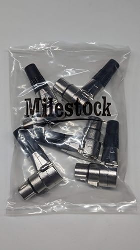 5-Pcs 3-PIN XLR Female Adjustable Right Angle Adapter, 7 Position XLR Plug, 3 Pin Mic Microphone Speaker Audio Cable Connector - size: 5-Pcs 3-PIN XLR Female