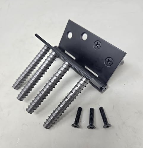 12-Pack #9 x 3 Permanent Stripped Door Hinge Screw Hole Repair Kit | Steel anchors. Reinforces hinges, strike plates and door jambs. Made in USA - size: 12 Pack