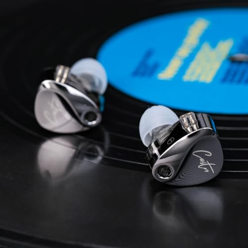 in Ear Monitor Headphones, KZ Castor Improved Bass HiFi Earphone Sound Tunable Noise Isolating IEMs, Dual-Dynamic Driver Wired Earbuds with Detachable Cable for Singers Musicians - color: BassBlack, style: no Mic