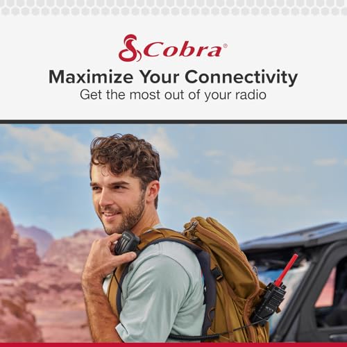 Cobra Shoulder Speaker Microphone | Speaker Mic with Push-To-Talk Button for Cobra Two-Way Radios with 2.5mm Plug - style: Shoulder Speaker Mic