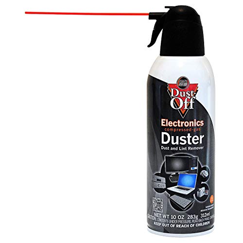 Falcon Dust-Off DSXLPW Disposable Duster, 10 oz. - 2 Count w/Bonus Wipe, Black