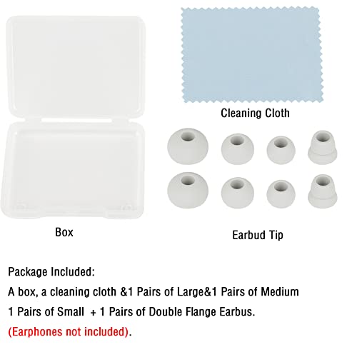 4 Pairs Silicone Ear Tips Earbuds Replacement Tips Earbuds Cap Eartips Tips Compatible with Powerbeats 1/2/3 Wireless Beats by Dre Headphones (Light Gray) - color: Light Grey