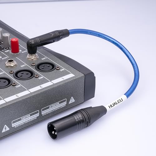 Right Angle 1/4" TRS to XLR 3Pin Male Audio Cable,Right Angle 6.35mm TS to XLR Male,6N OFC+Silver Plated HI-END Audio Cable for Microphone Mixer-1FT 2Pack - size: 1Feet(2Pack), style: 90° TRS To XLR M