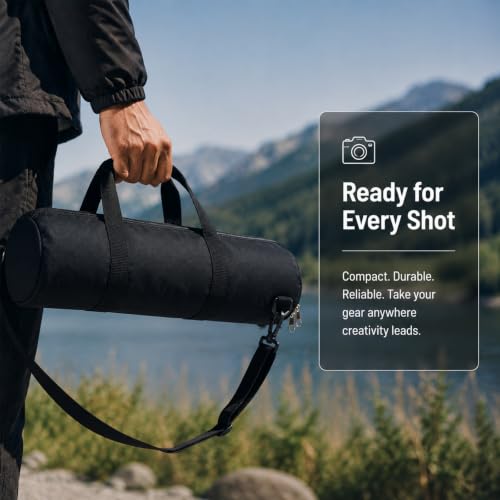 Tripod Case Heavy Duty Tripod Bag with Shoulder Straps and Handles S - size: 22.4 in L * 7.5 in D