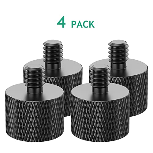 5/8 Female to 1/4 Male Mic Stand Adapter 4 Pcs 1/4 to 5/8 Mic Screw Adapter for Camera Mount Mic Mount Tripod Stand Monitor - color: 5/8-1/4