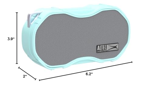 Altec Lansing - Baby Boom Waterproof Bluetooth Speaker, Wireless & Portable for Travel & Outdoor Use, Deep Bass & Loud Sound, 1 Pack (Mint) - color: Mint