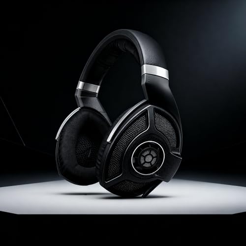 Lukvcoe Lambskin Replacement Ear Pads for Sennheiser HD700/HD 700 Headphones – EarPads Cushions with Durable Mesh Fabric & Noise Isolation Memory Foam (Lambskin - Black)