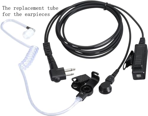 20pcs Radio Earpieces Replacement Acoustic Coil Tube for Motorola Baofeng Kenwood Walkie Talkie and Two Way Radios Earpieces - color: 20pcs