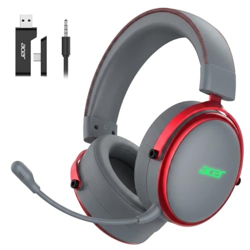 Acer Gaming Headset with Aluminum Frame for PS5, PS4, Switch -Gray