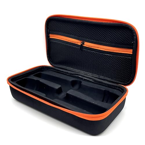 Wireless Microphone Case Compatible with JBL Wireless Two Microphone System, Handheld Dual Mic Travel Bag for Singing or Karaoke for Receivers, Adapters, AA Batteries-Black