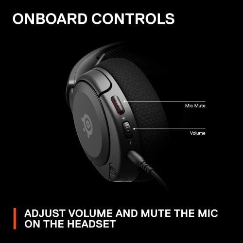 SteelSeries Arctis Nova 1 Multi-System Gaming Headset — Hi-Fi Drivers — 360° Spatial Audio — Comfort Design — Durable — Ultra Lightweight — Noise-Cancelling Mic — PC, PS5/PS4, Switch, Xbox - Black - color: Black, style: Nova 1