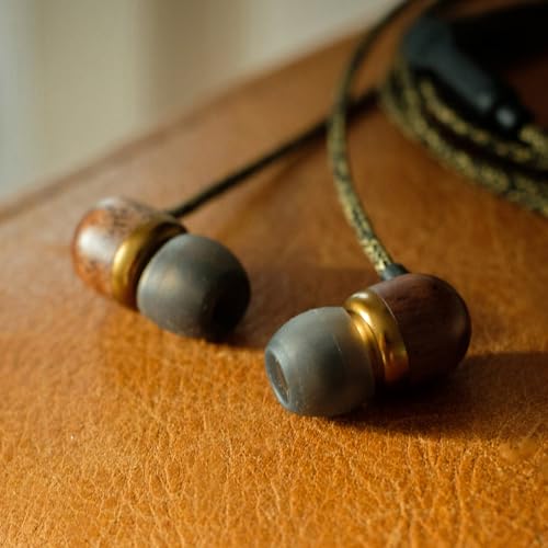 House of Marley Smile Jamaica USB-C Wired Earbuds with Microphone, in-Ear Headphones, 9.2mm Driver, Tangle-Resistant Cable, Plug-and-Play Earphones for Smartphones, Tablets & Laptops (Brass) - color: Brass