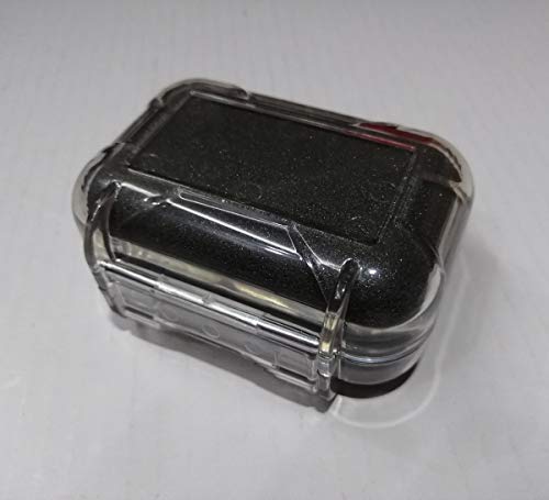 V-MOTA HSA Transparent boxs Ear Bud Earphone Headset Headphone Case Mini Storage Carrying Pouch Bag Waterproof Box Suitcase Carry case (Transparent)