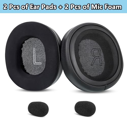 Cooling Gel Earpads Replacement Compatible with Microsoft Xbox Wireless (2024 Version) / Wired Headphone Ear Pads Cushions for Xbox Stereo 20th Anniversary Special Edition Headset Black