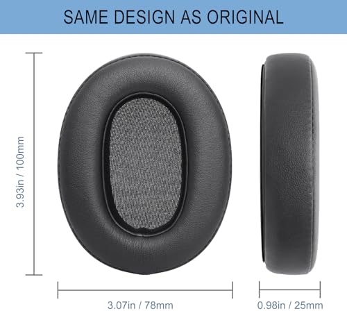 GVOEARS Ear Pads for Sony WH-XB900N / WH-CH710N / WH-CH720N - Black - color: Black