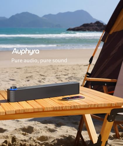 Desktop PC Speakers, Bluetooth Soundbar, 3600mAh Battery for 20Hrs Wireless Playback, Wired/Wireless Speaker for PCs, Phones, TVs, Laptops