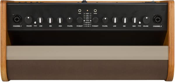 Fender Acoustic 100 1x8 100W Acoustic Guitar Amplifier Bundle with Instrument Cable, Amperstand Guitar Cradle, Tuner, and 24-Pack Picks - size: Acoustic 100 1x8