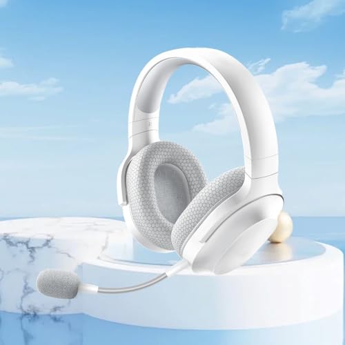3.5mm Detachable Microphone Flexible Replacement Professional Boom Microphone for Barracuda X Gaming Headset(White) - color: White