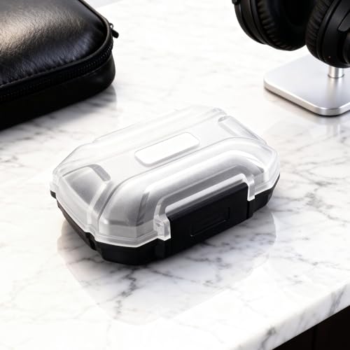Premium IEM Earphone Carrying Case – Shockproof, Portable Storage Box for in-Ear Monitors & Accessories, Wired Earbud Case with Safety Rope