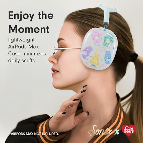 Sonix Protective Case for AirPods Max 2 & 1 | Headphones Cover | Stylish Hard Shell Ear Cup Covers | Care Bears Pastel - color: Care Bears Pastel
