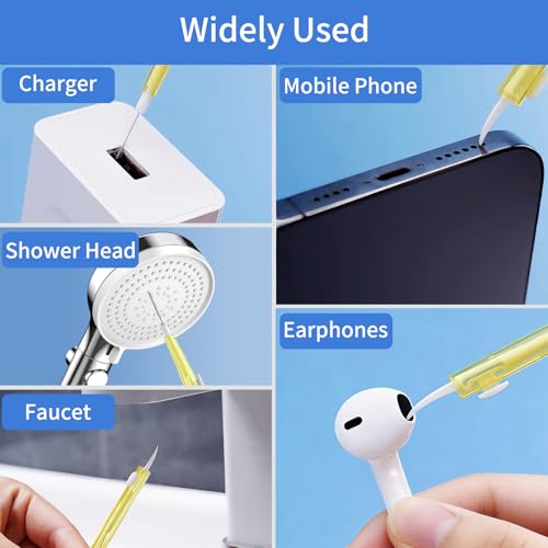10 Pcs Cell Phone Cleaning Kit,Charging Port Cleaner for Phone | Dual Sided Anti Clogging Nylon Brushes,Suitable for Clean Phone Charging Port,Phone Speaker,AirPods,Other Electronics